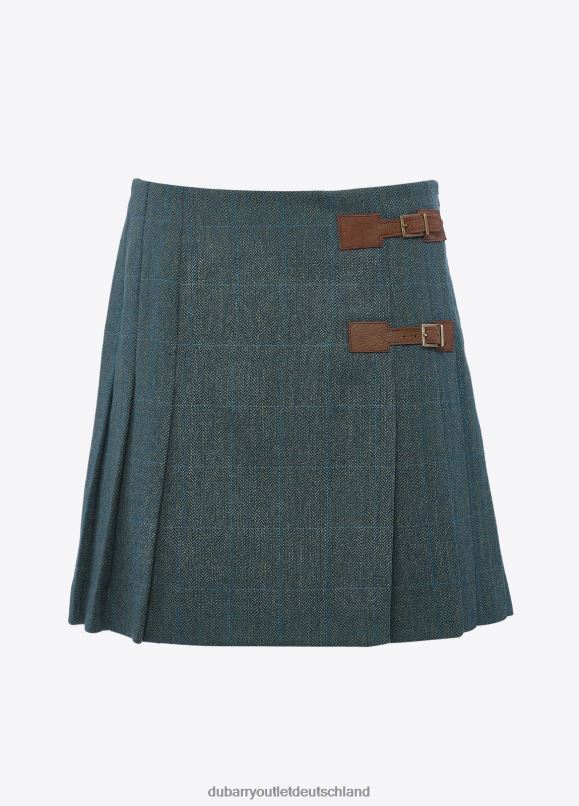 Frauen 4T2X6270 Dubarry Blüten-Tweed-Rock Kleidung Nebel