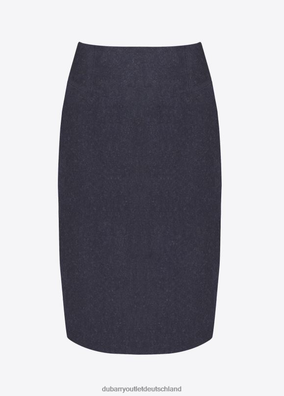 Frauen 4T2X6517 Dubarry Farn-Tweed-Rock Kleidung Marine