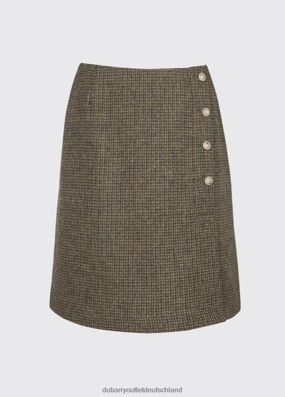 Frauen 4T2X6620 Dubarry Majoran schmaler Tweedrock Kleidung Heide
