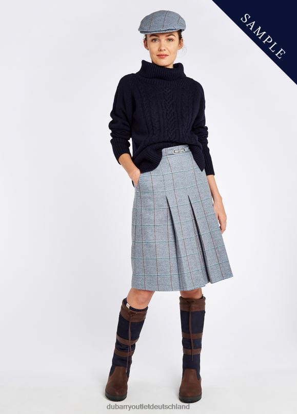 Frauen 4T2X6636 Dubarry Rock aus Fichten-Tweed Kleidung blaues Heidekraut