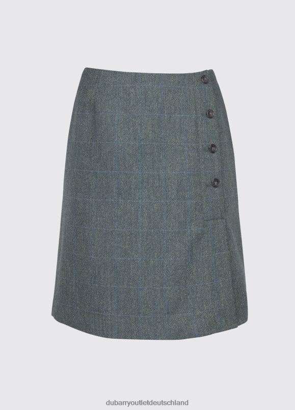 Frauen 4T2X6698 Dubarry Majoran schmaler Tweedrock Kleidung Nebel