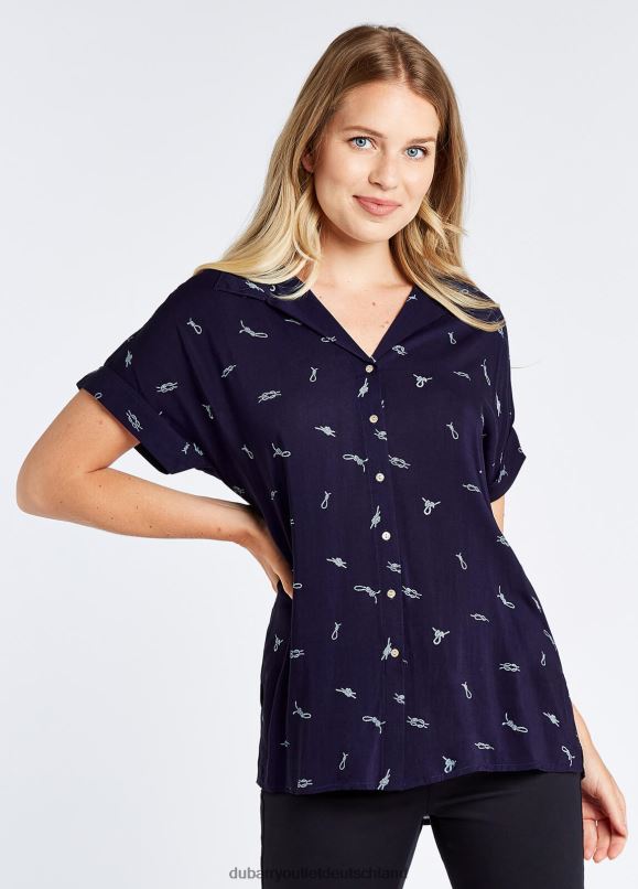 Frauen 4T2X6767 Dubarry Reiher-Shirt Kleidung Marine