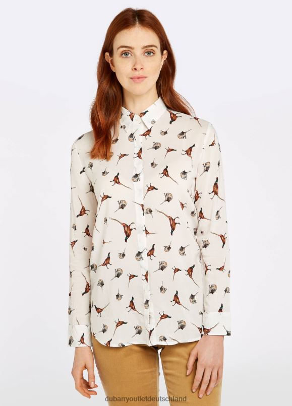 Frauen 4T2X6769 Dubarry Briarrose-Shirt Kleidung Creme