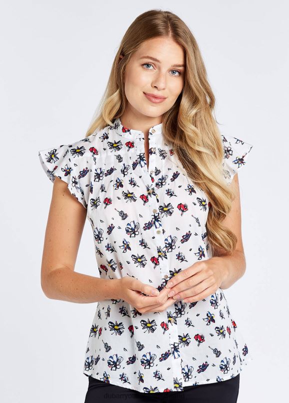 Frauen 4T2X6779 Dubarry wilderes Hemd Kleidung weiß-multi