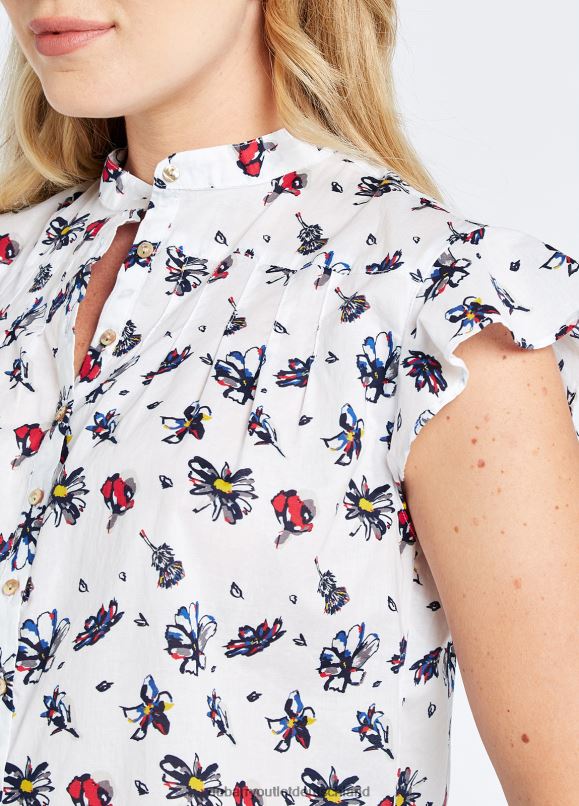 Frauen 4T2X6779 Dubarry wilderes Hemd Kleidung weiß-multi