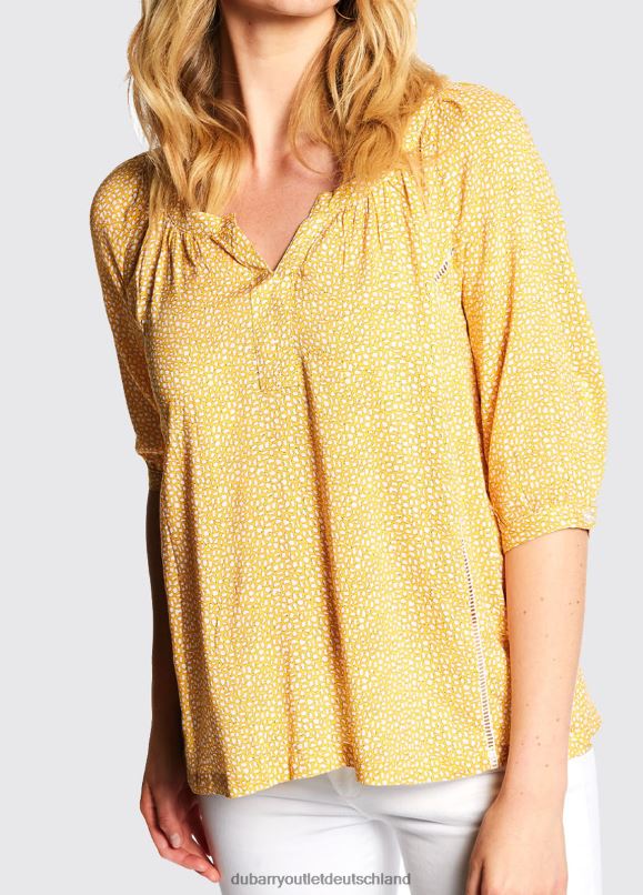 Frauen 4T2X6791 Dubarry Dahlien-Shirt Kleidung Sonnenblume