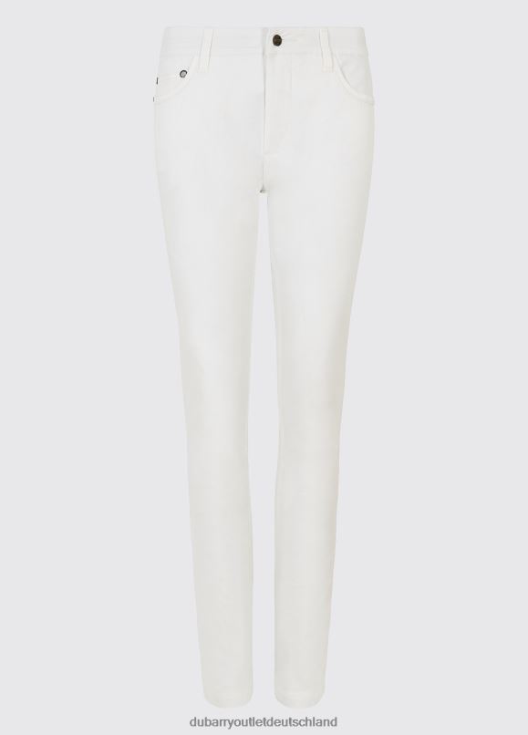 Frauen 4T2X6188 Dubarry Greenway-Jeans Kleidung Weiß