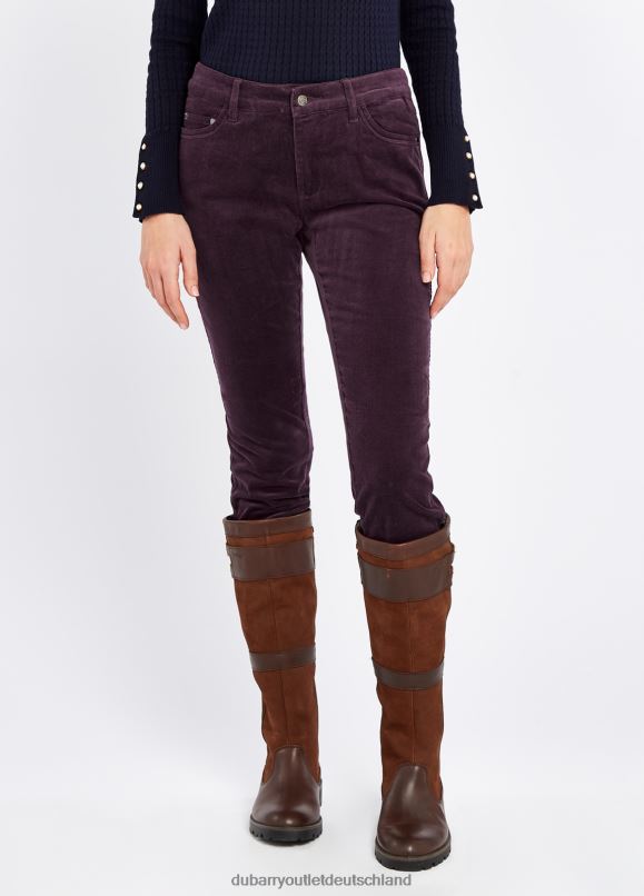 Frauen 4T2X6262 Dubarry Geißblatt-Jeans Kleidung Pflaume