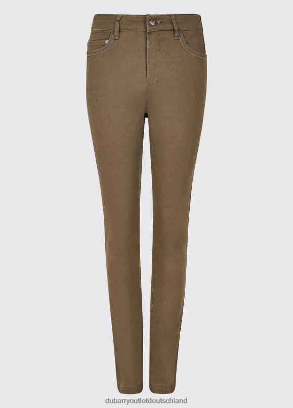 Frauen 4T2X6493 Dubarry Fuchsschwanz-Jeans Kleidung Mokka