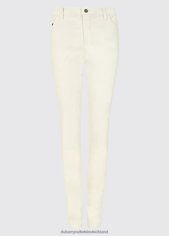 Frauen 4T2X6548 Dubarry Geißblatt-Jeans Kleidung Segel weiß