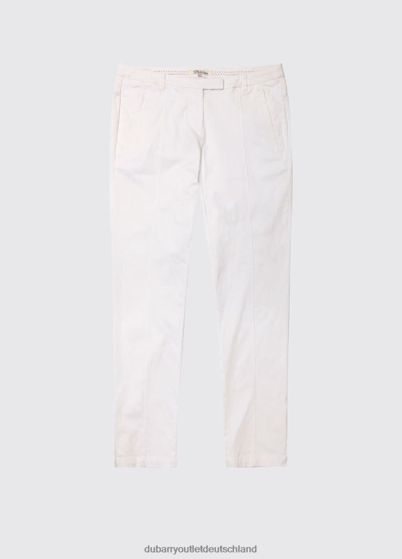 Frauen 4T2X6609 Dubarry Obstgarten-Caprihose Kleidung Weiß