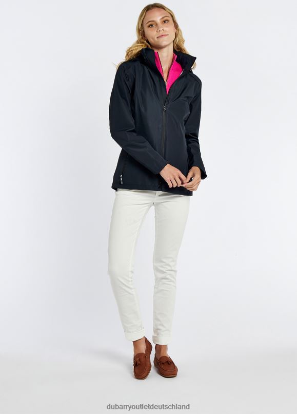 Frauen 4T2X6129 Dubarry Garryvoe wasserdichte Jacke Kleidung Marine