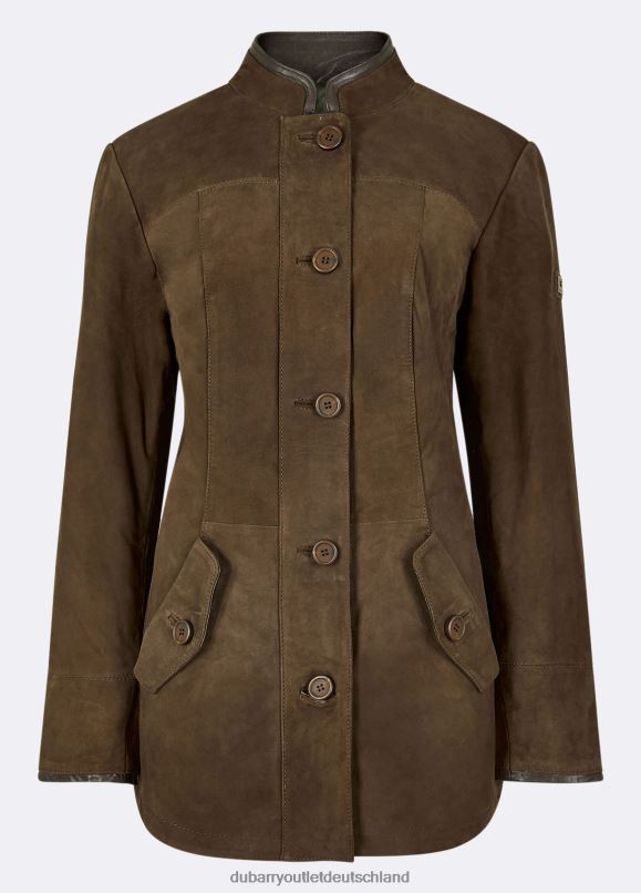 Frauen 4T2X6170 Dubarry Joyce-Lederjacke Kleidung Nussbaum