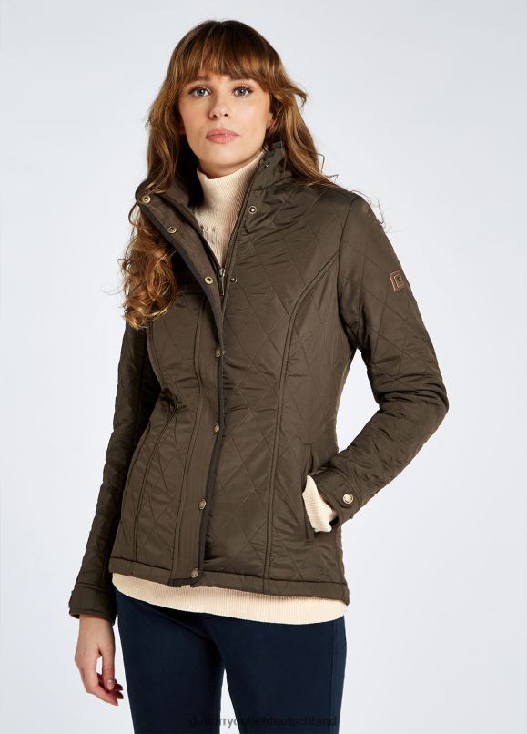 Frauen 4T2X6205 Dubarry Camlodge-Steppjacke Kleidung Olive