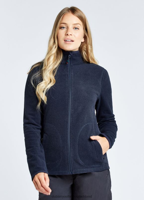 Frauen 4T2X6206 Dubarry Sizilien-Fleece mit durchgehendem Reißverschluss Kleidung Marine