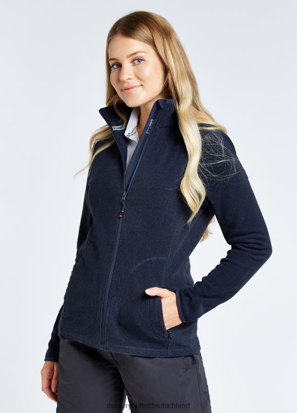 Frauen 4T2X6206 Dubarry Sizilien-Fleece mit durchgehendem Reißverschluss Kleidung Marine
