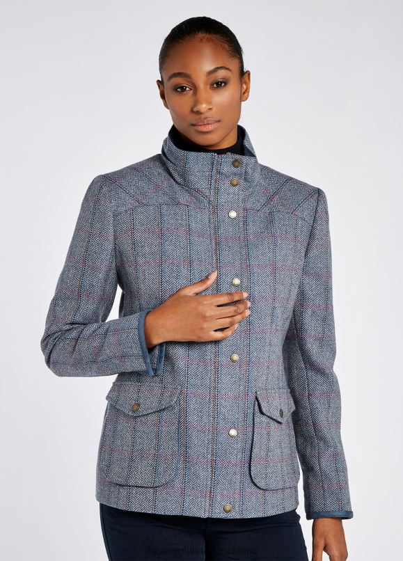 Frauen 4T2X6226 Dubarry Betony Utility-Jacke Kleidung Denim-Dunst