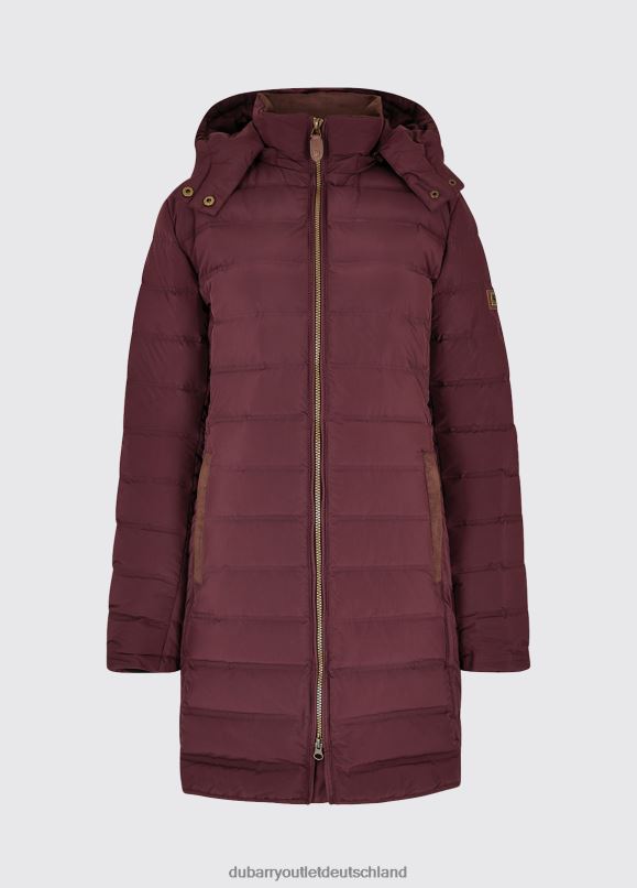 Frauen 4T2X6257 Dubarry Ballybrophy-Steppjacke Kleidung Johannisbeere