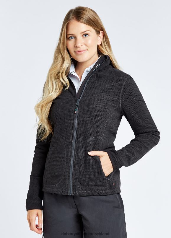 Frauen 4T2X6265 Dubarry Sizilien-Fleece mit durchgehendem Reißverschluss Kleidung Graphit