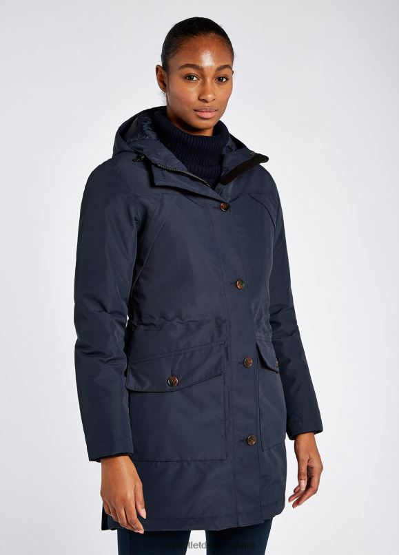 Frauen 4T2X6266 Dubarry Sandford-Parka Kleidung Marine