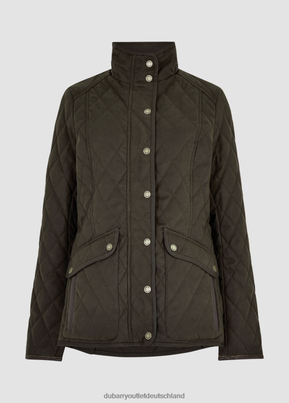 Frauen 4T2X6269 Dubarry Corrib-Steppjacke Kleidung Grünspan