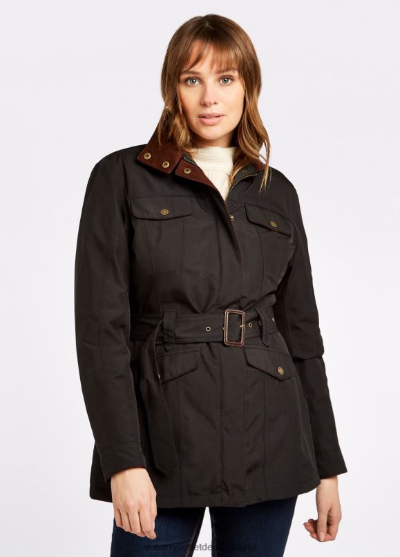 Frauen 4T2X6492 Dubarry Friel Utility-Jacke Kleidung Schwarz