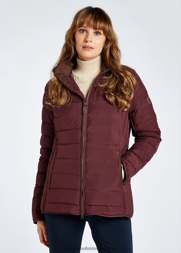 Frauen 4T2X6503 Dubarry Ballinroe Daunenjacke Kleidung Johannisbeere