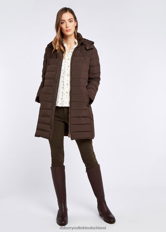 Frauen 4T2X6511 Dubarry Ballybrophy-Steppjacke Kleidung Torf