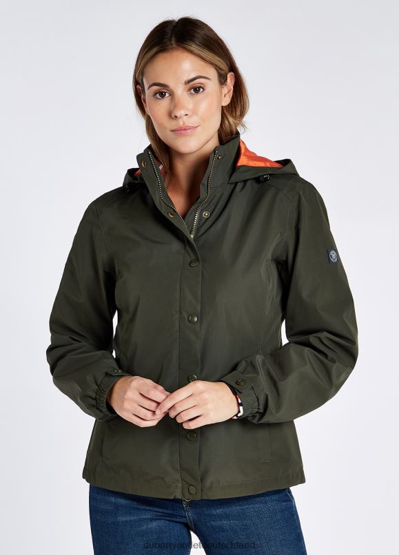 Frauen 4T2X6514 Dubarry Rockpool-Jacke Kleidung Pesto