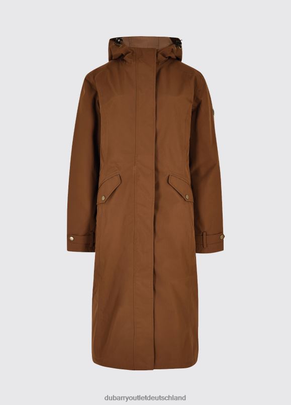 Frauen 4T2X6527 Dubarry Alderford wasserdichter Mantel Kleidung Nussbaum
