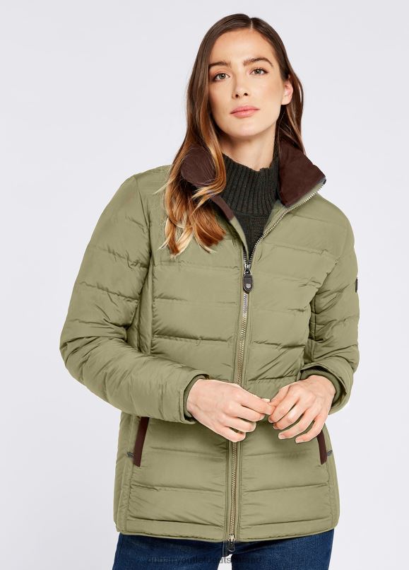 Frauen 4T2X6578 Dubarry Ballinroe Daunenjacke Kleidung düsteres Grün