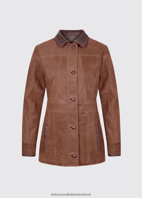 Frauen 4T2X6612 Dubarry Goldschmied-Damenlederjacke Kleidung Nussbaum