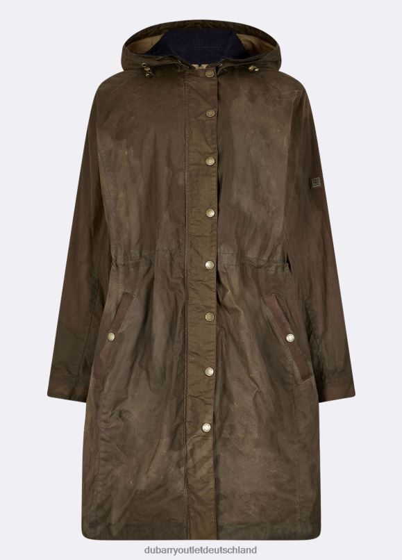 Frauen 4T2X6615 Dubarry Ballyvaughan-Wachsmantel Kleidung Ingwer