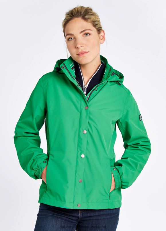 Frauen 4T2X6623 Dubarry Baltimore-Jacke Kleidung Kelly Green