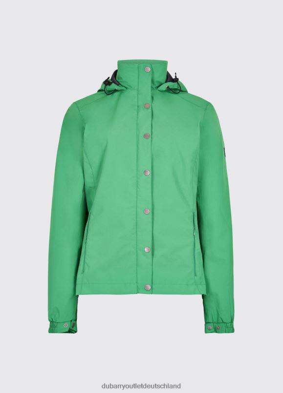 Frauen 4T2X6623 Dubarry Baltimore-Jacke Kleidung Kelly Green