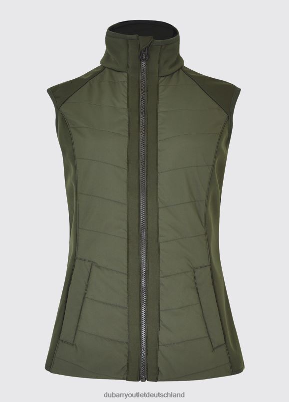 Frauen 4T2X6705 Dubarry Foyle-Weste Kleidung Pesto