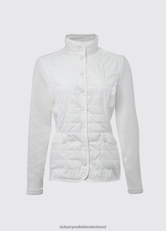 Frauen 4T2X6713 Dubarry Frotteejacke Kleidung Segel weiß