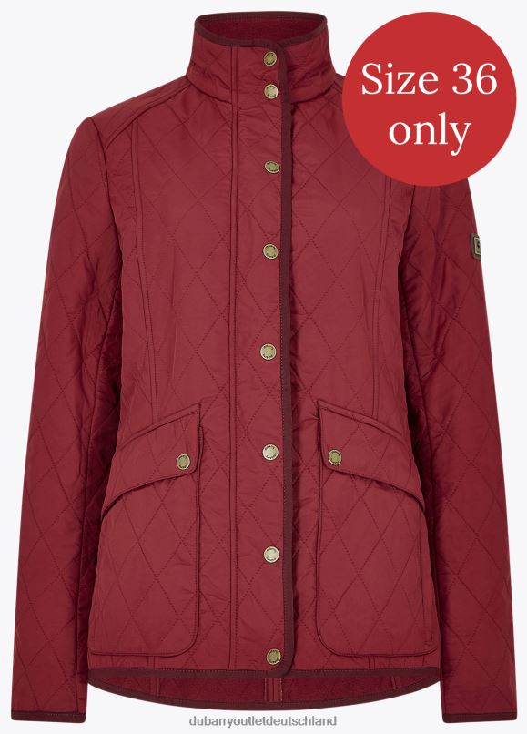 Frauen 4T2X6756 Dubarry Bettystown Steppmantel Kleidung Rubin