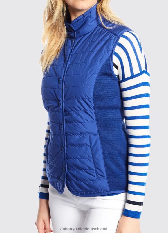 Frauen 4T2X6781 Dubarry Weste mit Blick auf die Bucht Kleidung Königsblau