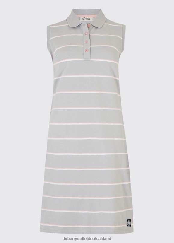 Frauen 4T2X6777 Dubarry Polokleid mit Kieselsteinen Kleidung Platin