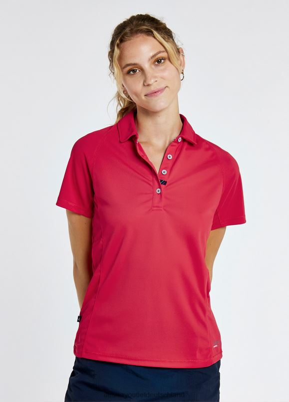 Frauen 4T2X6162 Dubarry Technisches Riviera-Polo Kleidung Rot