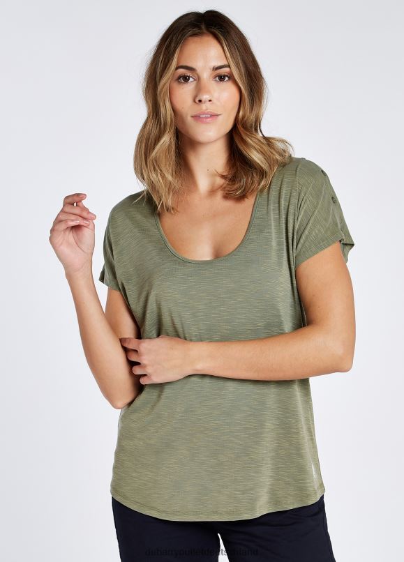 Frauen 4T2X6574 Dubarry Castlecomer oben Kleidung Pesto