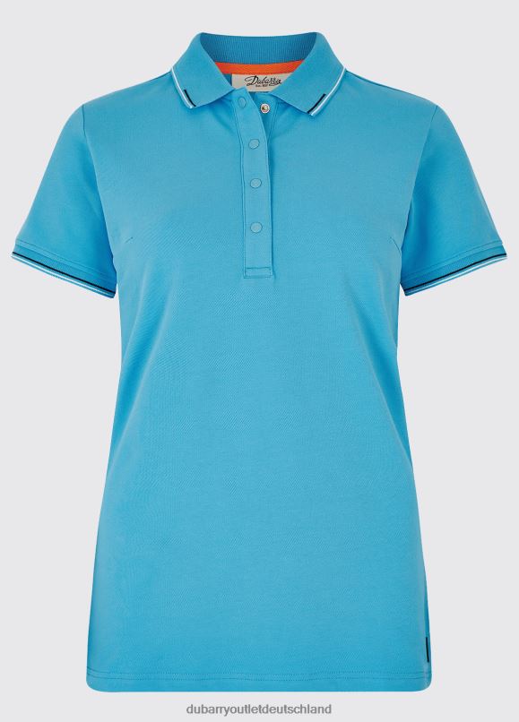 Frauen 4T2X6806 Dubarry Bagenalstown Polo Kleidung Kornblume