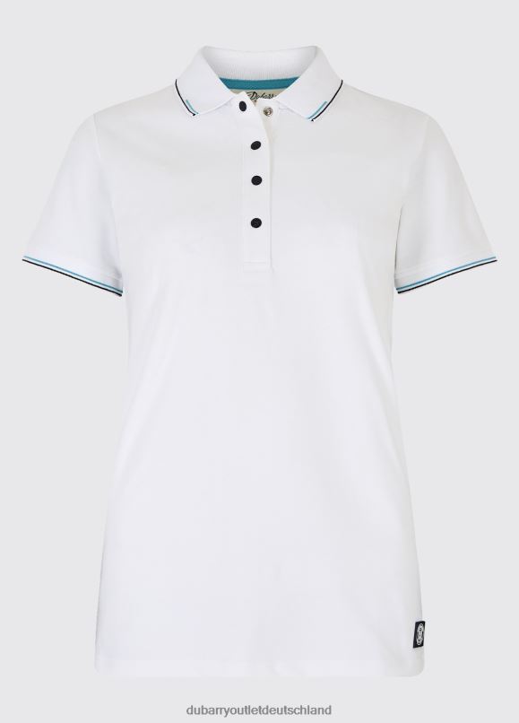 Frauen 4T2X6807 Dubarry Bagenalstown Polo Kleidung Weiß