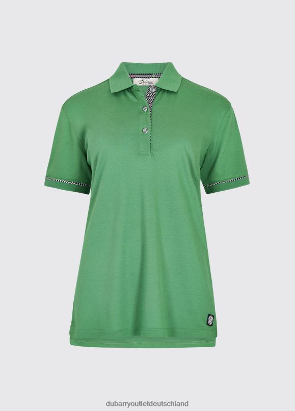 Frauen 4T2X6822 Dubarry Silvermines-Polo Kleidung Kelly Green