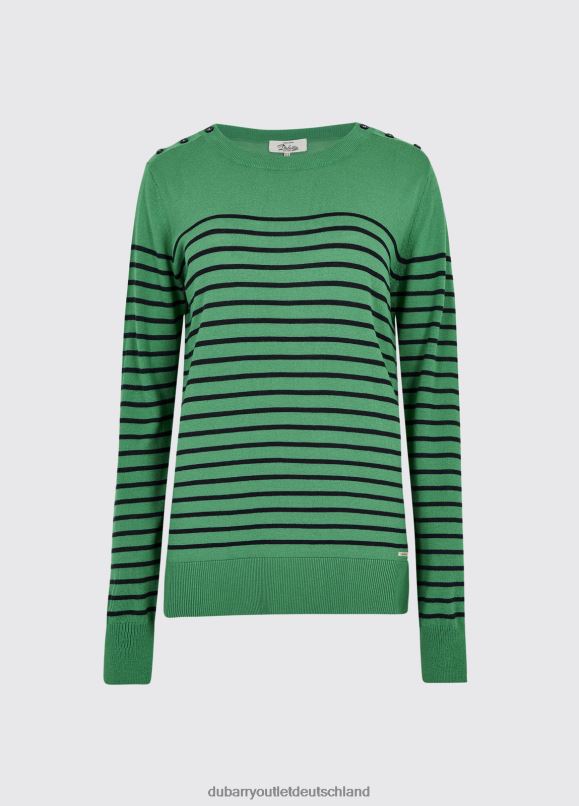 Frauen 4T2X6547 Dubarry Leichter Portlaw-Pullover Kleidung Kelly Green