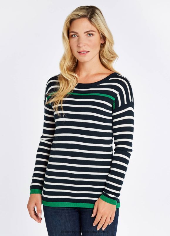 Frauen 4T2X6561 Dubarry Leixlip-Pullover Kleidung Marine-Multi