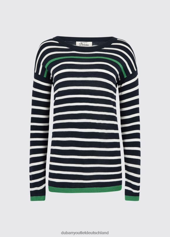 Frauen 4T2X6561 Dubarry Leixlip-Pullover Kleidung Marine-Multi