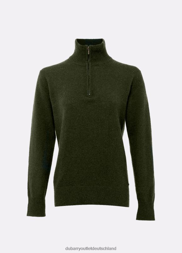 Frauen 4T2X6604 Dubarry Coleraine-Pullover Kleidung Olive