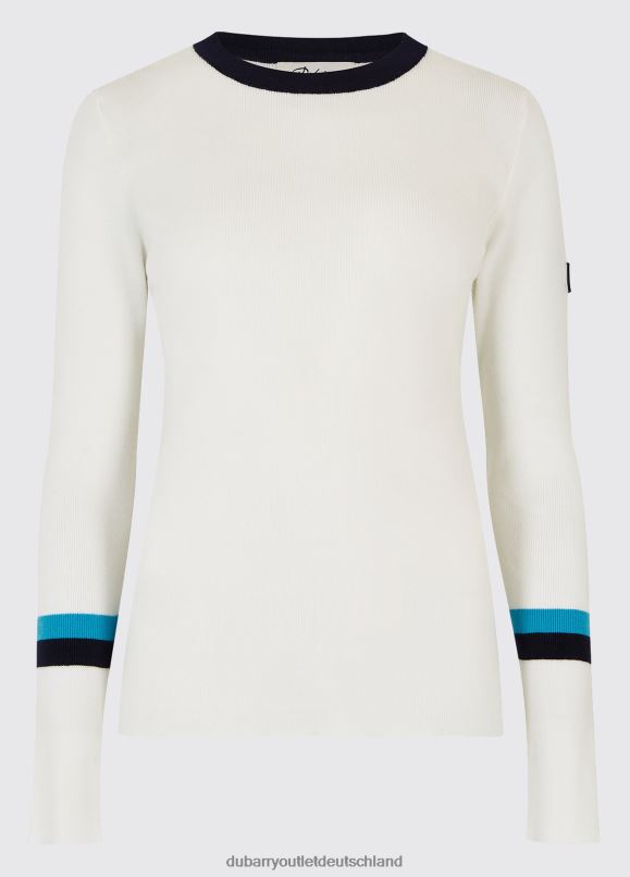 Frauen 4T2X6670 Dubarry Tolka-Pullover Kleidung weiß-multi